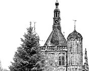 Waag, Deventer  (c) Henk Melenhorst : Bergkwartier, sneeuw, winter, Waag